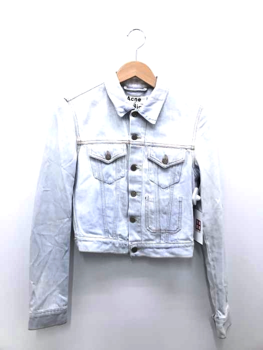 ACNE STUDIOS（アクネストゥディオズ） TAG SPRAY VINT ブリーチ加工トラッカージャケット レディース アウター