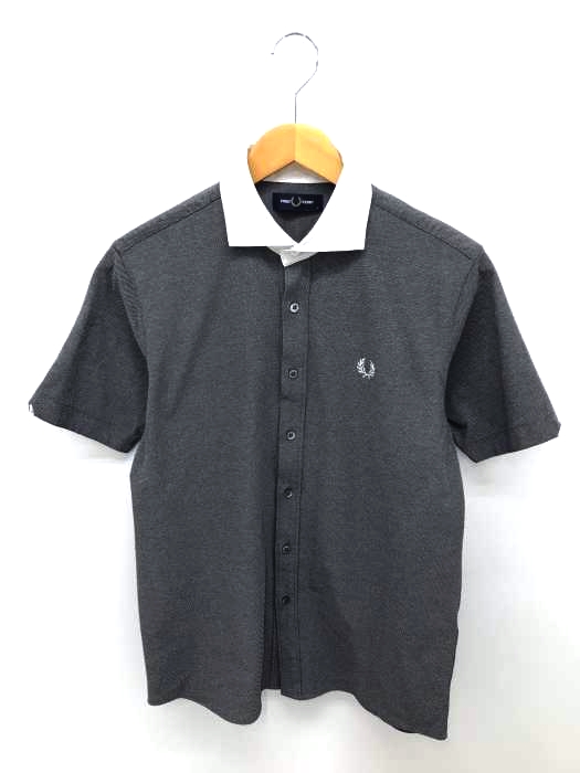 FRED PERRY（フレッドペリー） 襟切替 ハーフスリーブシャツ メンズ トップス