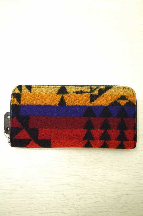 KAMINARI（カミナリ） PENDLETON　ペンドルトンラウンドジップウォレット メンズ ファッション雑貨