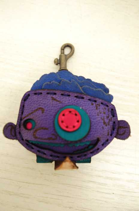 Ojaga design （オジャカデザイン） キャラクターレザーキーホルダー メンズ アクセサリー
