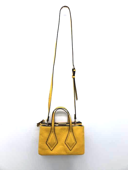 ZARA trafaluc(ザラトラファルック) がま口×ファスナー 型押しレザーショルダーバッグ レディース バッグ