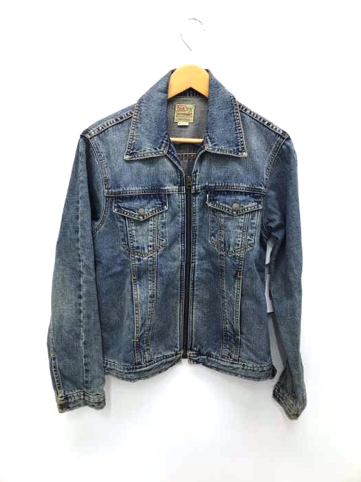 Levis（リーバイス） ショートホーン 加工ジップアップデニムジャケット メンズ アウター