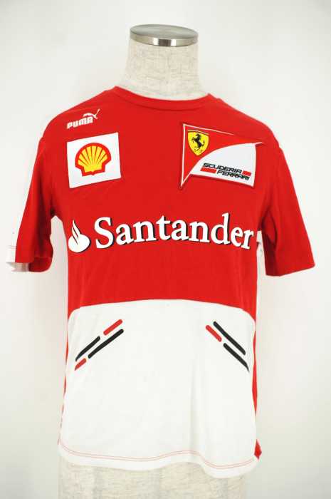 PUMA×Ferrari （プーマフェラーリ） SFチーム ワッペンロゴTシャツ メンズ トップス
