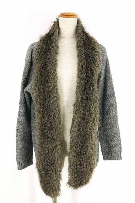 TOPSHOP （トップショップ） ファー付きトッパーカーディガン レディース トップス