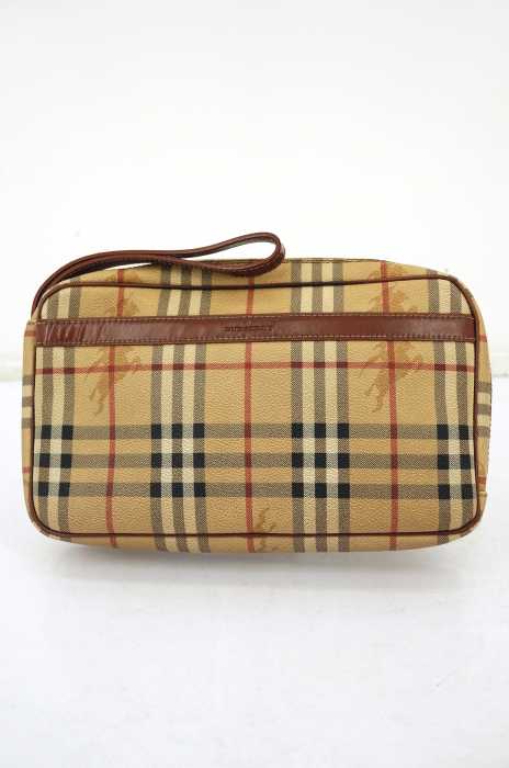 BURBERRY LONDON （バーバリーロンドン） バーバリーチェックレザーセカンドバッグ メンズ バッグ
