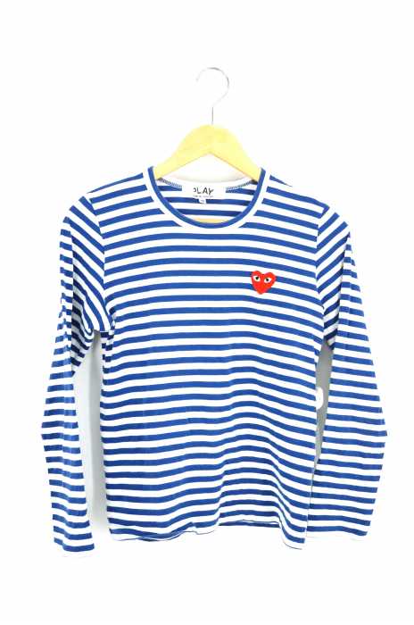 PLAY COMME des GARCONS （プレイコムデギャルソン） PLAY ボーダーカットソー レディース トップス