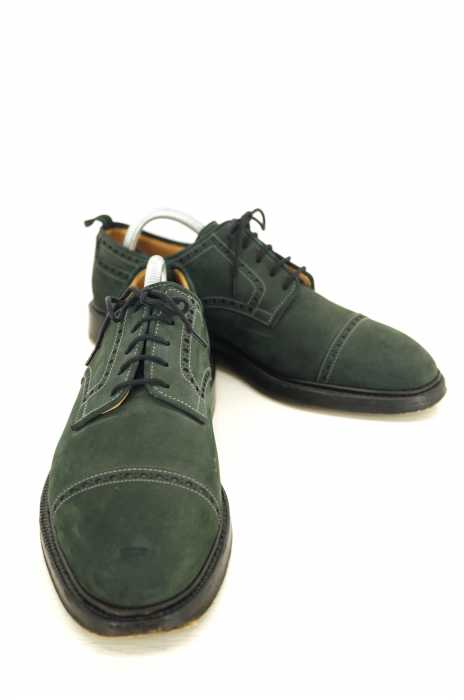 BROOKS BROTHERS BLACK FLEECE （ブルックスブラザーズブラックフリース） NUBUCK OXFORD キャップトゥレザー メンズ シューズ