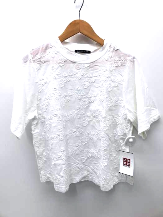 mizuiro ind（ミズイロインド） 花刺繍カットソー レディース トップス