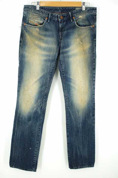 DIESEL (ディーゼル) MYBOY 0821Dヴィンテージ加工ストレートデニムパンツ イタリア製 メンズ パンツ