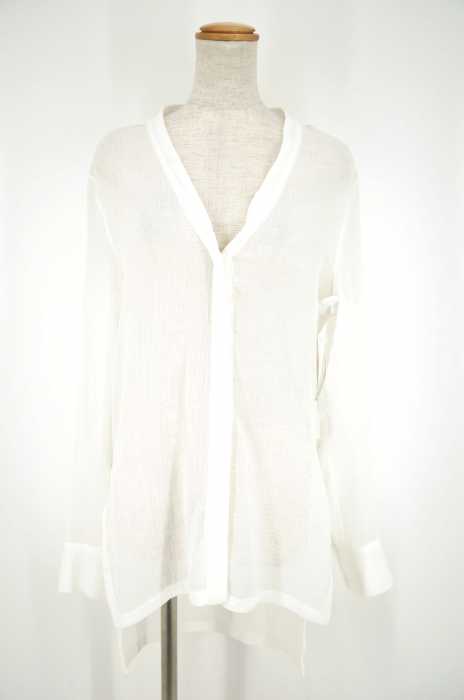 HELMUT LANG （ヘルムートラング） SWIFT SHIRTS 比翼ボタンロングテイルシャツ レディース トップス