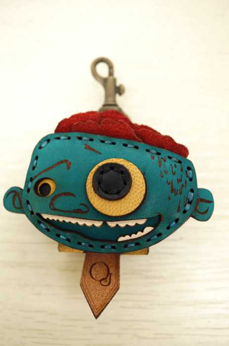 Ojaga design （オジャカデザイン） キャラクターレザーキーホルダー メンズ アクセサリー