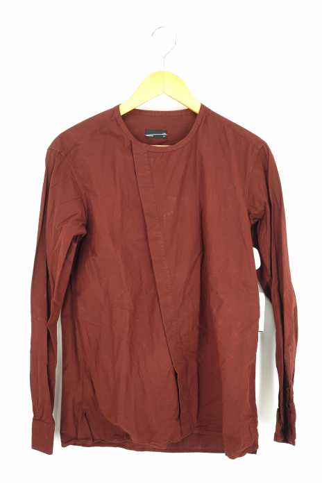 LAD MUSICIAN （ラッドミュージシャン） 14SS アシンメトリーデザインバンドカラーシャツ メンズ トップス