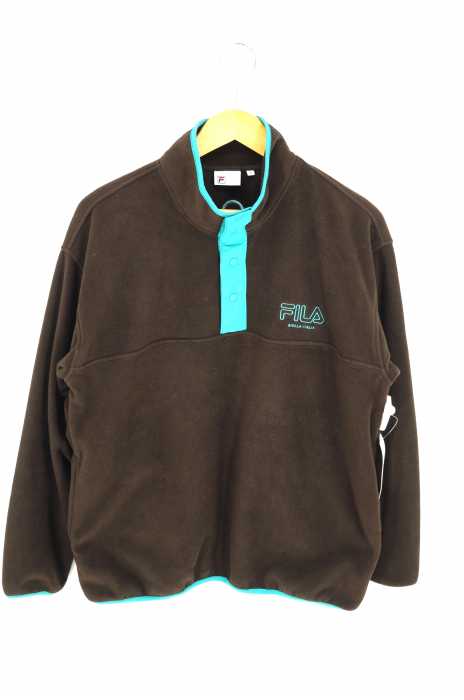 FILA（フィラ） スナップボタン ハーフプルオーバー メンズ トップス