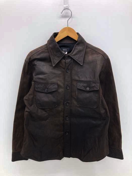 A.P.C.（アーペーセー） フランス製 レザーシャツジャケット メンズ アウター