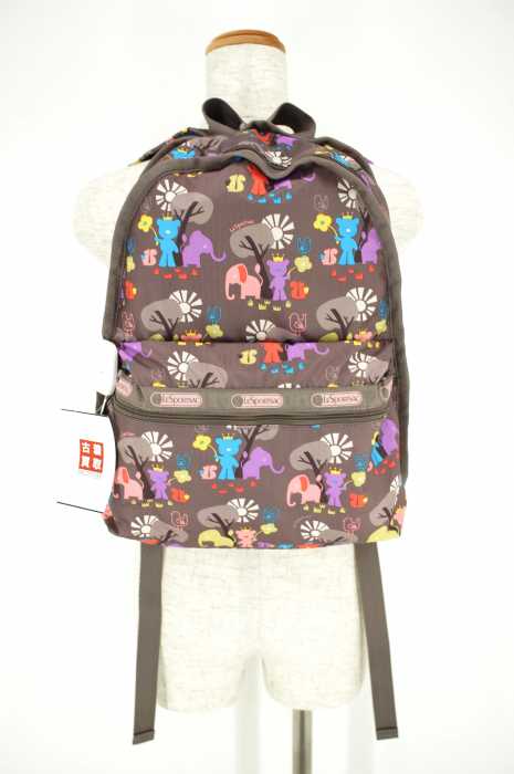 LeSportsac （レスポートサック） ミニポーチ付アニマル柄リュックサック レディース バッグ