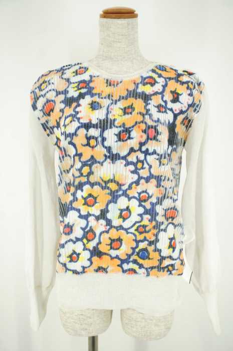 TSUMORI CHISATO （ツモリチサト） 花柄プリーツニットトップス レディース トップス