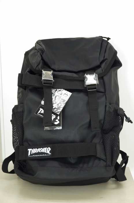 THRASHER（スラッシャー） FLAP BACKPACK 多機能リュック メンズ バッグ