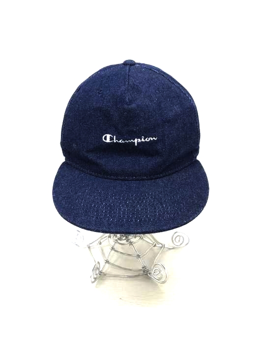 Champion(チャンピオン) ロゴ刺繍デニムキャップ レディース 帽子