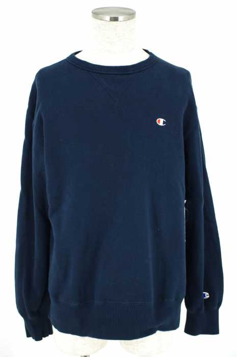 Champion （チャンピオン） ワッペンリブ切替プルオーバースウェット メンズ トップス