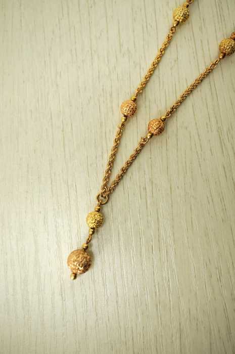USED （ブランド不明） K18　ITALY チェーンネックレス レディース アクセサリー