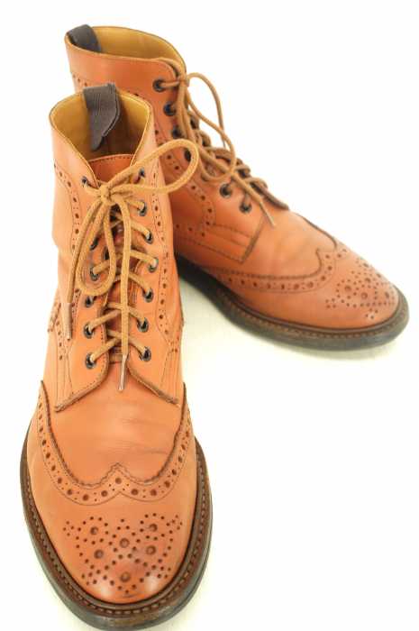 Tricker's×SHIPS (トリッカーズ) カントリーブーツ ウイングチップ メンズ シューズ
