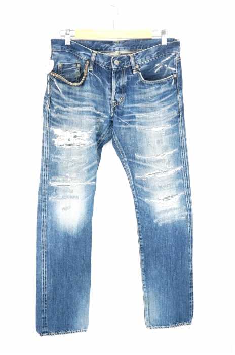 HYSTERIC GLAMOUR （ヒステリックグラマー） VSR加工デニムストレート 