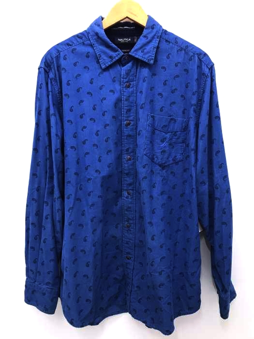 NAUTICA(ノーティカ) ペイズリー柄 ロングシャツ メンズ トップス