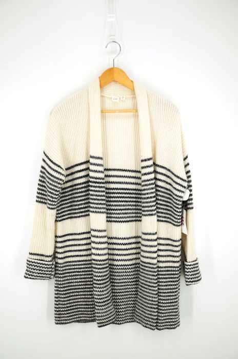 Gap （ギャップ） ボーダーニットロングカーディガン レディース トップス
