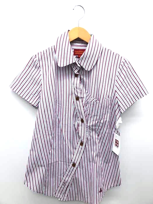 Vivienne Westwood RED LABEL（ヴィヴィアンウエストウッドレッドレーベル） 変形ストライプシャツ レディース トップス