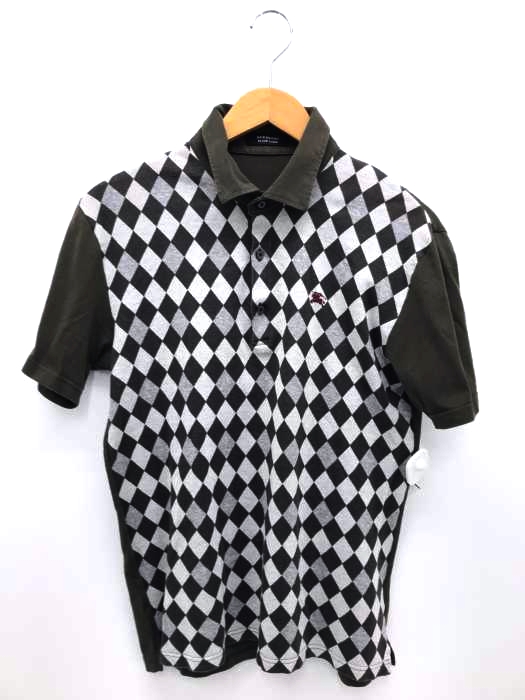 BURBERRY BLACK LABEL（バーバリーブラックレーベル） アーガイル柄 ポロシャツ メンズ トップス