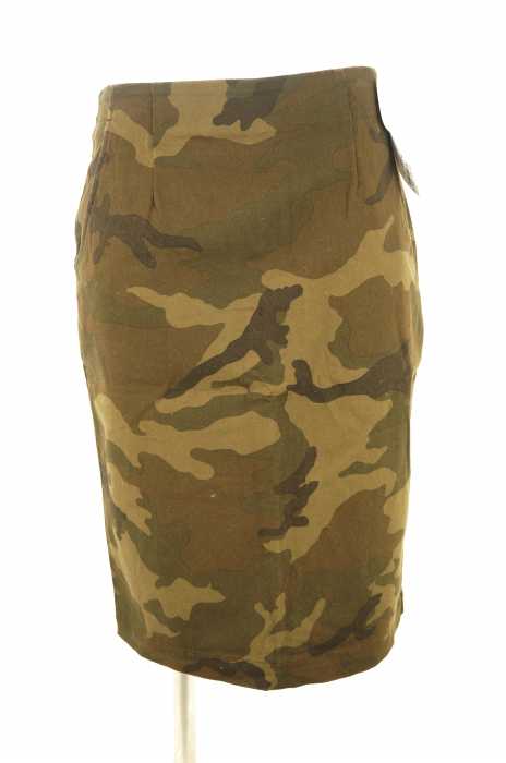Spick and Span （スピックアンドスパン） 15SS KHAKI 迷彩サテンストレッチタイトスカート レディース スカート