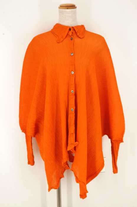 me ISSEY MIYAKE （ミー イッセイミヤケ） シワ加工ドルマンスリーブシャツ レディース トップス
