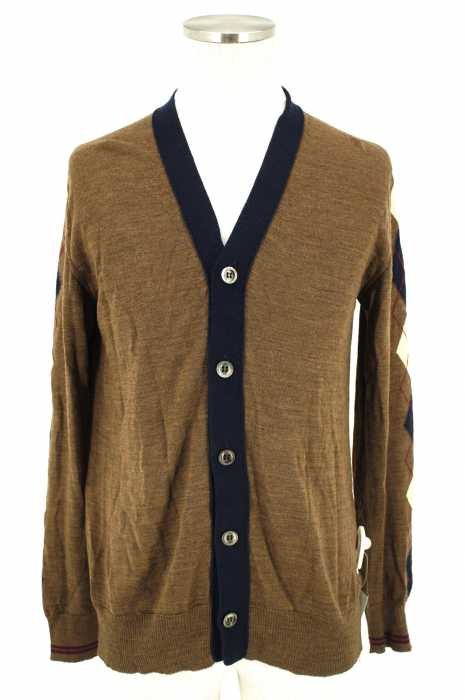 JUNYA WATANABE COMME des GARCONS MAN (ジュンヤワタナベコムデギャルソンマン) AD2009切替アーガイル柄カーディガン メンズ トップス
