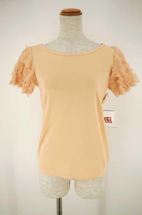 Noela （ノエラ） 袖チュールフリルTシャツ レディース トップス