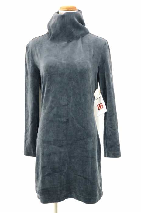 ISSEY MIYAKE （イッセイミヤケ） ベロアハイネックバックジップワンピース レディース ワンピース