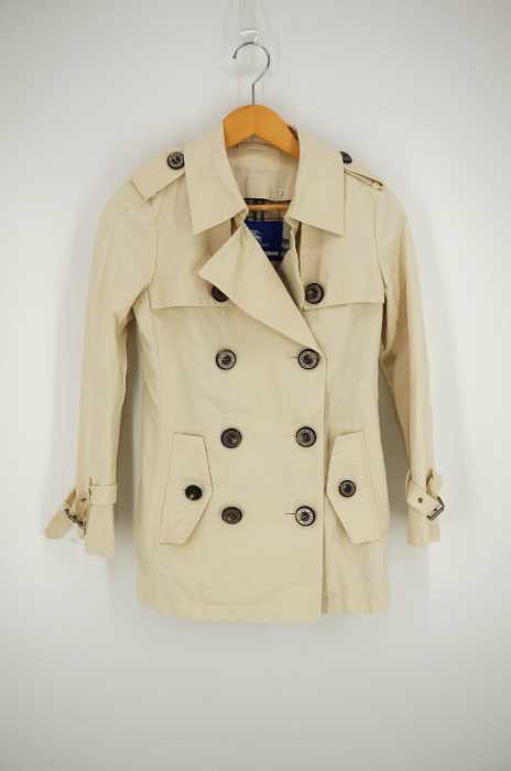 BURBERRY LONDON BLUE LABEL(バーバリーロンドンブルーレーベル) ベルト ライナー付き ショートトレンチ ピーコート レディース アウター