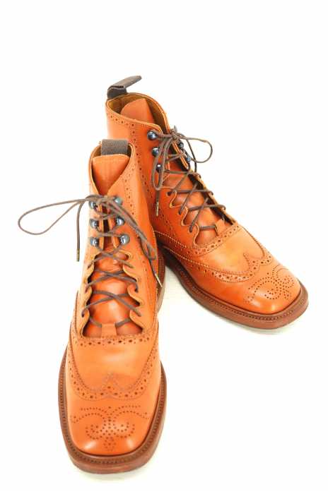 Tricker's（トリッカーズ） ウイングチップ カントリーブーツ メンズ シューズ