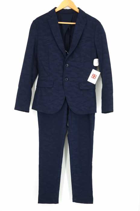 ZARA MAN （ザラマン） シャドーカモ柄セットアップ ナイロン2Bテーラードジャケット ナイロンノータックスラックス メンズ セットアップ