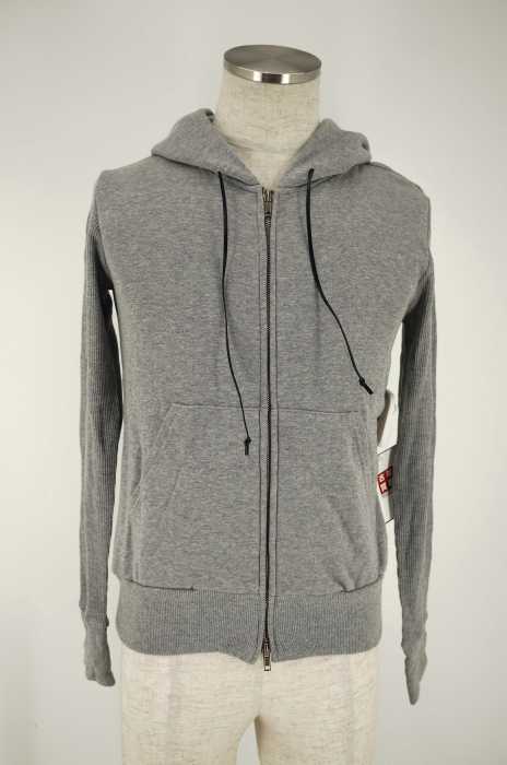 LITHIUM HOMME （リチウムオム） WAFFLE SLEEVE W-ZIP PARKA ジップパーカー メンズ トップス