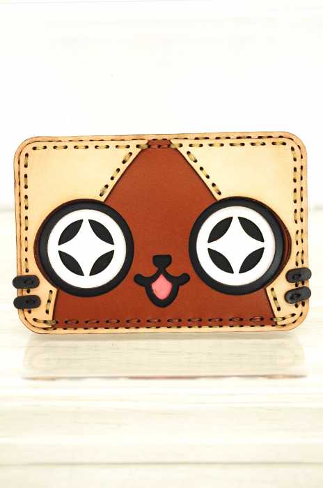 Ojaga design(オジャカデザイン) AIROU ネコフェイスパスケース レディース 財布・ケース