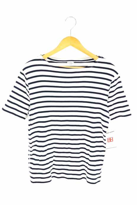 Healthknit（ヘルスニット） コットン ボーダーTシャツ メンズ トップス
