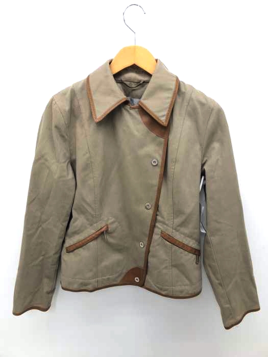 MAX MARA(マックスマーラ) レザーパイピングコットンジャケット レディース アウター