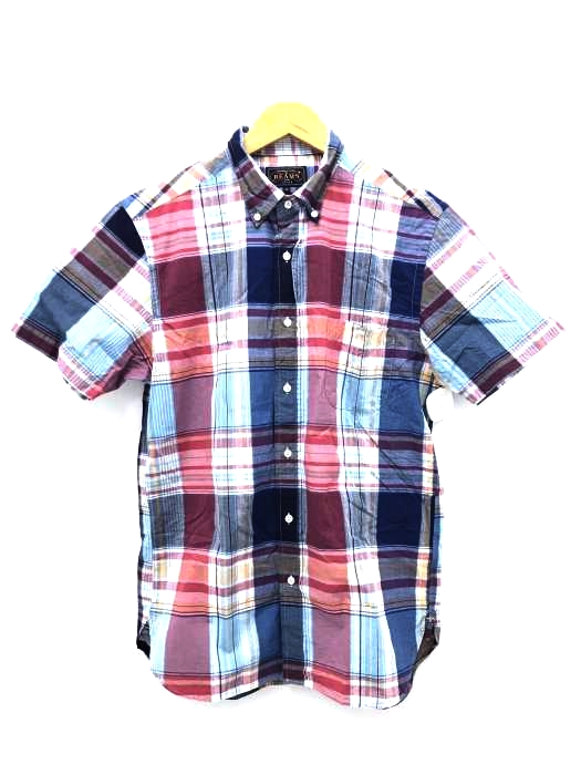BEAMS+(ビームスプラス) チェック柄 ボタンダウンシャツ メンズ トップス