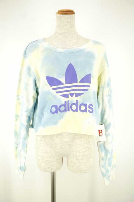 adidas originals （アディダスオリジナルス） タイダイトレフォイルロゴスウェットトップス レディース トップス