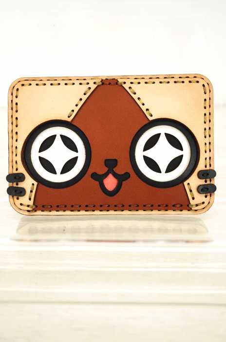 Ojaga design（オジャカデザイン） AIROU ネコフェイスパスケース メンズ 財布・ケース