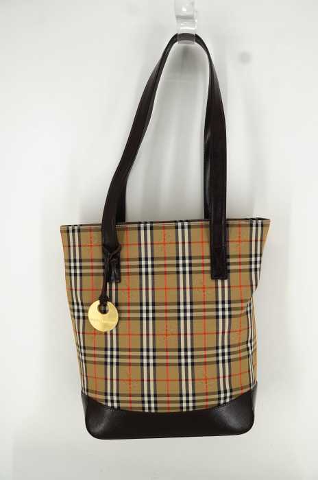 BURBERRY（バーバリー） レザー切替ノヴァチェックトートバッグ レディース バッグ