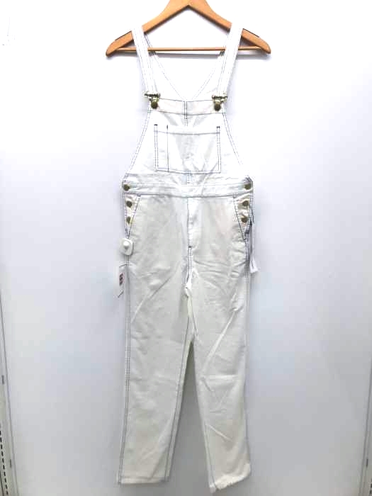SMITHS AMERICAN(スミスアメリカン) 20SS ブルーステッチホワイトコットンオーバーオール レディース オールインワン