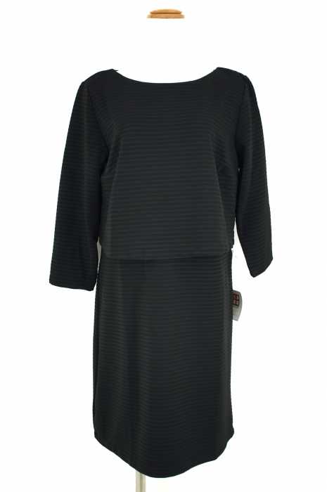 MANGO （マンゴ） 切替七分袖ワンピース レディース ワンピース