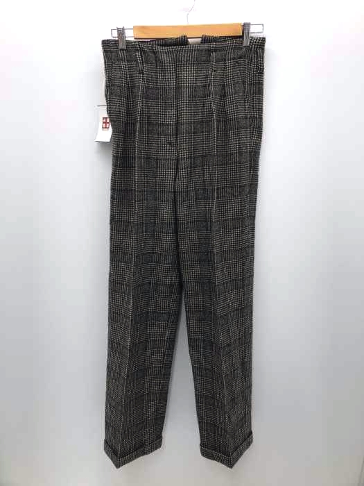 MAX MARA(マックスマーラ) グレンチェックハイウエストウールツイードスラックス レディース パンツ