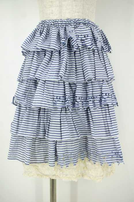 TSUMORI CHISATO （ツモリチサト） ティアードボーダースカート レディース スカート